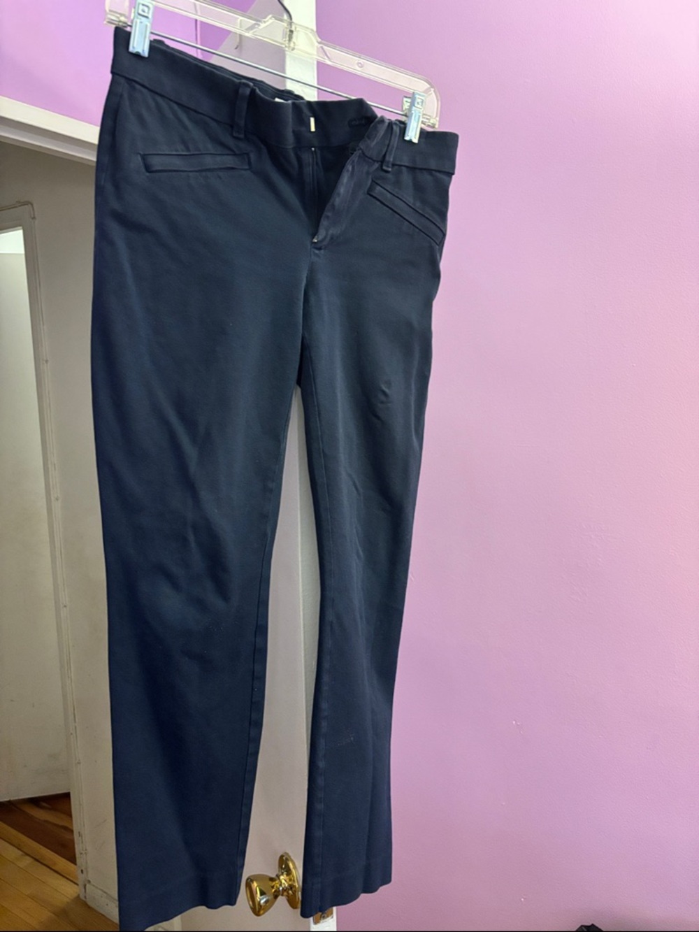 Women’s Navy Dress skinny ankle pants - size 4R